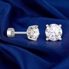 image:imageCicy Bell Womens Flat Back Stud Earrings 18K Gold Plated Hypoallergenic 316L G23 Surgical Titanium Steel CZ Stud Jewelry for Tragus Helix Cartilage Conch Piercing 20GSilver Dot Zircon