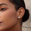 image:imageCicy Bell Womens Flat Back Stud Earrings 18K Gold Plated Hypoallergenic 316L G23 Surgical Titanium Steel CZ Stud Jewelry for Tragus Helix Cartilage Conch Piercing 20GSilver Heart Zircon B