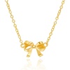 image:imageCicy Bell Bow Necklace for Women 18k Gold Plated Trendy Charm Adjustable Cute Dainty Bowknot Choker Chain Necklace Jewelry GiftsGold