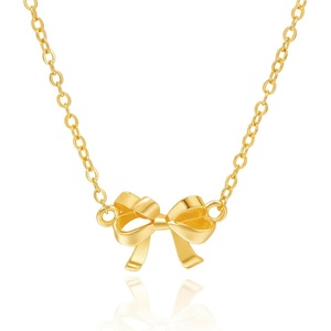 image:imageCicy Bell Bow Necklace for Women 18k Gold Plated Trendy Charm Adjustable Cute Dainty Bowknot Choker Chain Necklace Jewelry GiftsGold