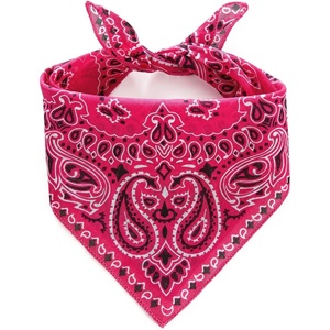 image:imageCicy Bell Paisley Pet Bandanas Dogs and Cats Lightweight Cotton Double Sided Square Scarves for Walks Parties PhotosRose Red