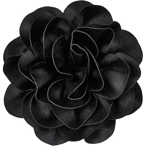 image:imageCicy Bell Womens 75 Extra Large Satin Rose Brooch Pin Dainty Shiny Camellia Birthday Pin Elegant Vintage Flower Hair Lapel Pins Trendy Dance Dress Jewelry GiftBlack