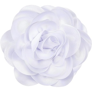image:imageCicy Bell Womens 75 Extra Large Satin Rose Brooch Pin Dainty Shiny Camellia Birthday Pin Elegant Vintage Flower Hair Lapel Pins Trendy Dance Dress Jewelry GiftWhite