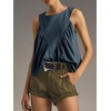 image:imageCicy Bell Womens Peplum Babydoll Tank Tops Summer Sleeveless Loose T Shirts Casual Shirred Flowy TopsNavy