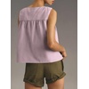 image:imageCicy Bell Womens Peplum Babydoll Tank Tops Summer Sleeveless Loose T Shirts Casual Shirred Flowy TopsPurple