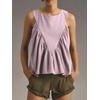 image:imageCicy Bell Womens Peplum Babydoll Tank Tops Summer Sleeveless Loose T Shirts Casual Shirred Flowy TopsPurple