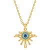 image:imageCicy Bell Evil Eye Necklace for Women 18k Gold Plated Pendant Necklace Cubic Zirconia Dainty Trendy JewelryGold
