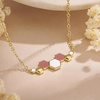 image:imageCicy Bell 18K Gold Plated Layered Necklace for Women Honeycomb Dainty Cubic Zirconia Adjustable Hexagon Chain Pendant Necklace Hawaii Vacation JewelryGold
