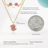 image:imageCicy Bell 18K Gold Plated Layered Necklace for Women Honeycomb Dainty Cubic Zirconia Adjustable Hexagon Chain Pendant Necklace Hawaii Vacation JewelryGold