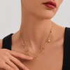 image:imageCicy Bell 18k Gold Plated Necklace For Women Dainty Cubic Zirconia Charm Choker Necklace Adjustable Chain Jewelry GiftStyle CGold