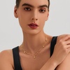 image:imageCicy Bell 18k Gold Plated Necklace For Women Dainty Cubic Zirconia Charm Choker Necklace Adjustable Chain Jewelry GiftStyle CGold