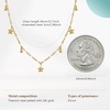 image:imageCicy Bell 18k Gold Plated Necklace For Women Dainty Cubic Zirconia Charm Choker Necklace Adjustable Chain Jewelry GiftStyle CGold