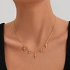 image:imageCicy Bell 18k Gold Plated Necklace For Women Dainty Cubic Zirconia Charm Choker Necklace Adjustable Chain Jewelry GiftStyle EGold