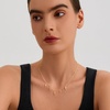 image:imageCicy Bell 18k Gold Plated Necklace For Women Dainty Cubic Zirconia Charm Choker Necklace Adjustable Chain Jewelry GiftStyle EGold