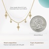 image:imageCicy Bell 18k Gold Plated Necklace For Women Dainty Cubic Zirconia Charm Choker Necklace Adjustable Chain Jewelry GiftStyle EGold