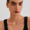 image:imageCicy Bell 18k Gold Plated Necklace For Women Dainty Cubic Zirconia Charm Choker Necklace Adjustable Chain Jewelry GiftStyle FGold