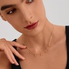 image:imageCicy Bell 18k Gold Plated Necklace For Women Dainty Cubic Zirconia Charm Choker Necklace Adjustable Chain Jewelry GiftStyle FGold