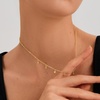 image:imageCicy Bell 18k Gold Plated Necklace For Women Dainty Cubic Zirconia Charm Choker Necklace Adjustable Chain Jewelry GiftStyle FGold