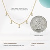 image:imageCicy Bell 18k Gold Plated Necklace For Women Dainty Cubic Zirconia Charm Choker Necklace Adjustable Chain Jewelry GiftStyle FGold
