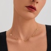 image:imageCicy Bell 18k Gold Plated Necklace For Women Dainty Cubic Zirconia Charm Choker Necklace Adjustable Chain Jewelry GiftStyle GGold