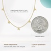 image:imageCicy Bell 18k Gold Plated Necklace For Women Dainty Cubic Zirconia Charm Choker Necklace Adjustable Chain Jewelry GiftStyle GGold