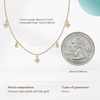 image:imageCicy Bell 18k Gold Plated Necklace For Women Dainty Cubic Zirconia Charm Choker Necklace Adjustable Chain Jewelry GiftStyle HGold