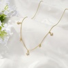 image:imageCicy Bell 18k Gold Plated Necklace For Women Dainty Cubic Zirconia Charm Choker Necklace Adjustable Chain Jewelry GiftStyle HGold