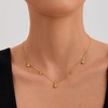 image:imageCicy Bell 18k Gold Plated Necklace For Women Dainty Cubic Zirconia Charm Choker Necklace Adjustable Chain Jewelry GiftStyle HGold
