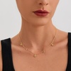 image:imageCicy Bell 18k Gold Plated Necklace For Women Dainty Cubic Zirconia Charm Choker Necklace Adjustable Chain Jewelry GiftStyle HGold