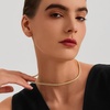 image:imageCicy Bell Tennis Necklace for Women 18K Gold Plated Dainty Cubic Zirconia Adjustable Pendant Necklace Birthday Valentines Day Jewelry for HerGold