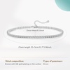 image:imageCicy Bell Tennis Necklace for Women 18K Gold Plated Dainty Cubic Zirconia Adjustable Pendant Necklace Birthday Valentines Day Jewelry for HerWhite Gold