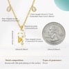 image:imageCicy Bell Womens 18K Gold Plated Necklace Cubic Zirconia Pendant Necklaces Cute IceCream Drip Oil Charms Summer Beachy Trendy Jewelry Gifts Lucky Protection 18Gold