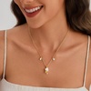 image:imageCicy Bell Womens 18K Gold Plated Necklace Cubic Zirconia Pendant Necklaces Cute IceCream Drip Oil Charms Summer Beachy Trendy Jewelry Gifts Lucky Protection 18Gold