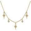 image:imageCicy Bell 18k Gold Plated Necklace For Women Dainty Cubic Zirconia Charm Choker Necklace Adjustable Chain Jewelry GiftStyle EGold