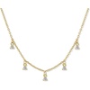 image:imageCicy Bell 18k Gold Plated Necklace For Women Dainty Cubic Zirconia Charm Choker Necklace Adjustable Chain Jewelry GiftStyle FGold