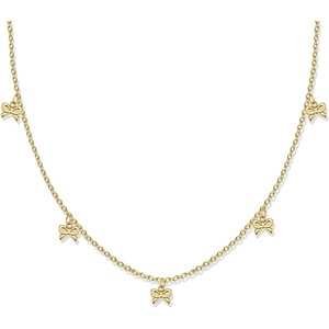 image:imageCicy Bell 18k Gold Plated Necklace For Women Dainty Cubic Zirconia Charm Choker Necklace Adjustable Chain Jewelry GiftStyle GGold