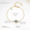 image:imageCicy Bell Evil Eye Bracelets 18k Gold Plated Turquoise Zirconia Link Bracelets Trendy Jewelry Gift for Women Adjustable 59 with 19 ExtenderAGold