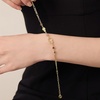 image:imageCicy Bell Evil Eye Bracelets 18k Gold Plated Turquoise Zirconia Link Bracelets Trendy Jewelry Gift for Women Adjustable 59 with 19 ExtenderCGold