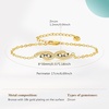 image:imageCicy Bell Evil Eye Bracelets 18k Gold Plated Turquoise Zirconia Link Bracelets Trendy Jewelry Gift for Women Adjustable 59 with 19 ExtenderFGold