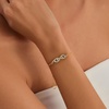 image:imageCicy Bell Evil Eye Bracelets 18k Gold Plated Turquoise Zirconia Link Bracelets Trendy Jewelry Gift for Women Adjustable 59 with 19 ExtenderFGold