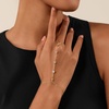 image:imageCicy Bell Hand Chain 18k Gold Plated Bracelets for Women Adjustable Dainty Cubic Zirconia Stainless Steel Link Finger Ring Bracelets Jewelry AccessoriesGold C