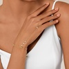 image:imageCicy Bell Hand Chain 18k Gold Plated Bracelets for Women Adjustable Dainty Cubic Zirconia Stainless Steel Link Finger Ring Bracelets Jewelry AccessoriesGold E