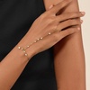 image:imageCicy Bell Hand Chain 18k Gold Plated Bracelets for Women Adjustable Dainty Cubic Zirconia Stainless Steel Link Finger Ring Bracelets Jewelry AccessoriesGold B