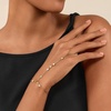 image:imageCicy Bell Hand Chain 18k Gold Plated Bracelets for Women Adjustable Dainty Cubic Zirconia Stainless Steel Link Finger Ring Bracelets Jewelry AccessoriesGold B