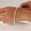 image:imageCicy Bell Tennis Bracelets for Women 18k Gold Plated Stack Cubic Zirconia Link Bracelets Sets Trendy Jewelry Gifts for BridesGold