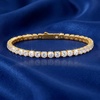 image:imageCicy Bell Tennis Bracelets for Women 18k Gold Plated Stack Cubic Zirconia Link Bracelets Sets Trendy Jewelry Gifts for BridesGold