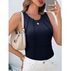 image:imageCicy Bell Womens Ribbed Tank Tops Fitted Summer Dressy Casual Sleeveless Shirts Cute Crew Neck Basic Tee