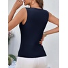 image:imageCicy Bell Womens Ribbed Tank Tops Fitted Summer Dressy Casual Sleeveless Shirts Cute Crew Neck Basic Tee