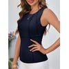 image:imageCicy Bell Womens Ribbed Tank Tops Fitted Summer Dressy Casual Sleeveless Shirts Cute Crew Neck Basic Tee