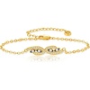 image:imageCicy Bell Evil Eye Bracelets 18k Gold Plated Turquoise Zirconia Link Bracelets Trendy Jewelry Gift for Women Adjustable 59 with 19 ExtenderFGold